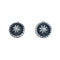 Navajo Concho Sterling Silver Post Stud Earrings JX128910